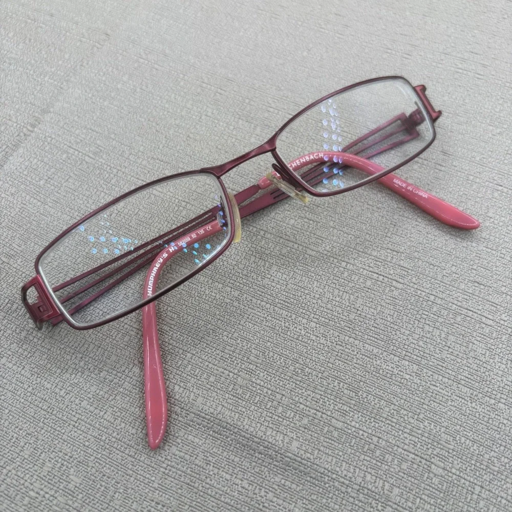 Eschenbach Humphrey's Eyeglass Frames Women 48-16 Burgundy Pink LibrarianCore